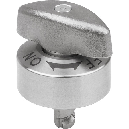 Kipp Rotary Latch, D=8, L=16, 3, Stainless Steel, Comp:Stainless Steel K1559.8161